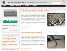 Tablet Screenshot of beton-podlahy.eu